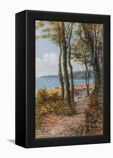 Path to the Shore, Sea View, Isle of Wight-Alfred Robert Quinton-Framed Premier Image Canvas