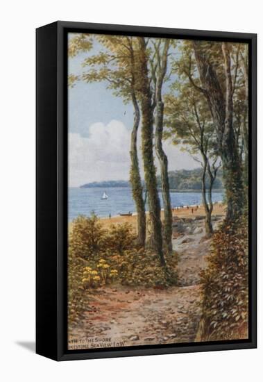 Path to the Shore, Sea View, Isle of Wight-Alfred Robert Quinton-Framed Premier Image Canvas
