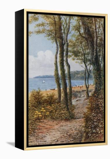 Path to the Shore, Sea View, Isle of Wight-Alfred Robert Quinton-Framed Premier Image Canvas