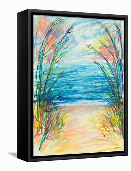 Path To The Water-Ann Marie Coolick-Framed Stretched Canvas