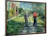 Path Up. Couple Walking in the Countryside. Painting by Gustave Caillebotte (1848-1894), 19Th Centu-Gustave Caillebotte-Mounted Giclee Print