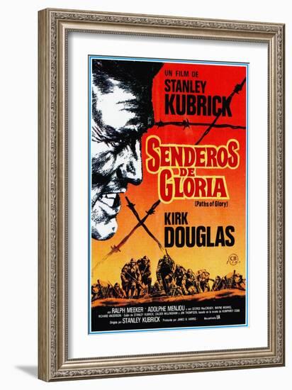 Paths of Glory, (AKA Senderos De Gloria), Kirk Douglas, 1957-null-Framed Art Print