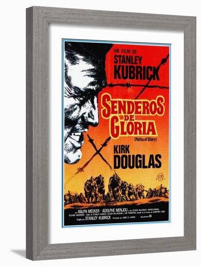 Paths of Glory, (AKA Senderos De Gloria), Kirk Douglas, 1957-null-Framed Art Print