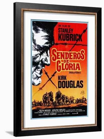 Paths of Glory, (AKA Senderos De Gloria), Kirk Douglas, 1957-null-Framed Art Print