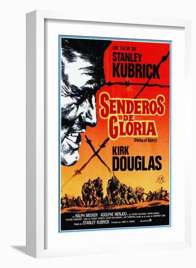 Paths of Glory, (AKA Senderos De Gloria), Kirk Douglas, 1957-null-Framed Art Print