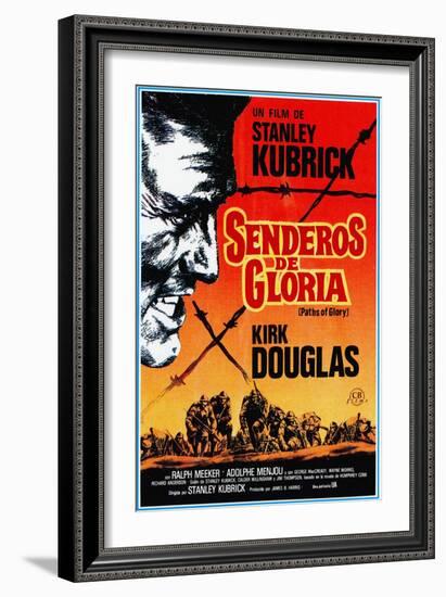 Paths of Glory, (AKA Senderos De Gloria), Kirk Douglas, 1957-null-Framed Art Print