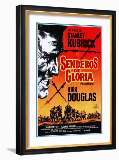 Paths of Glory, (AKA Senderos De Gloria), Kirk Douglas, 1957-null-Framed Art Print