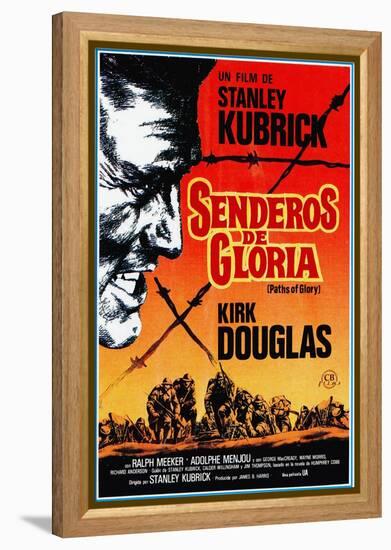 Paths of Glory, (AKA Senderos De Gloria), Kirk Douglas, 1957-null-Framed Stretched Canvas