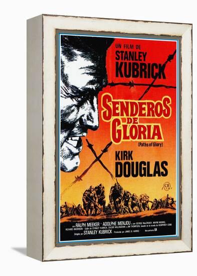 Paths of Glory, (AKA Senderos De Gloria), Kirk Douglas, 1957-null-Framed Stretched Canvas