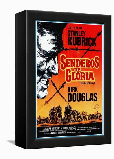 Paths of Glory, (AKA Senderos De Gloria), Kirk Douglas, 1957-null-Framed Stretched Canvas