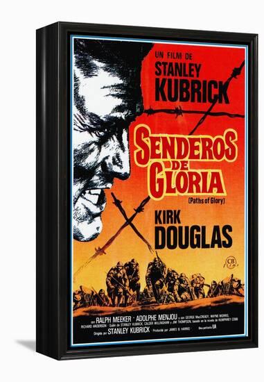 Paths of Glory, (AKA Senderos De Gloria), Kirk Douglas, 1957-null-Framed Stretched Canvas