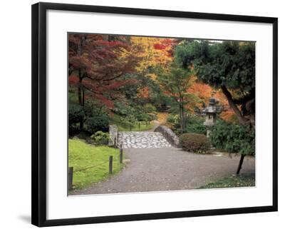 Pathway And Stone Bridge At The Japanese Garden Seattle