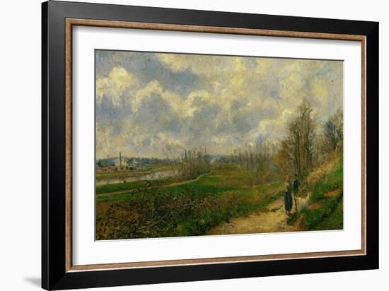 Pathway at Lechou, 1878-Camille Pissarro-Framed Giclee Print