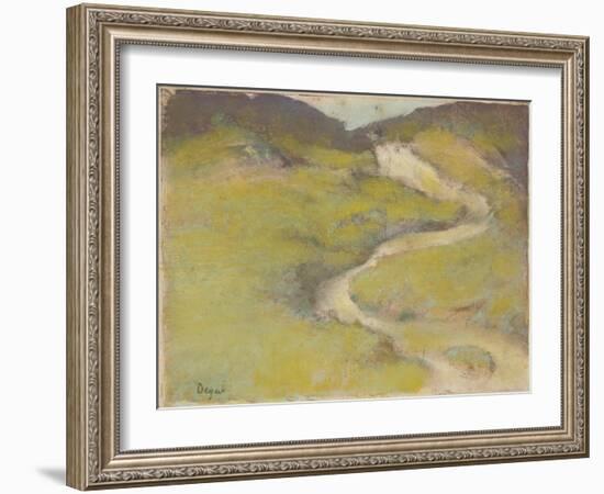 Pathway in a Field, 1890-Edgar Degas-Framed Giclee Print