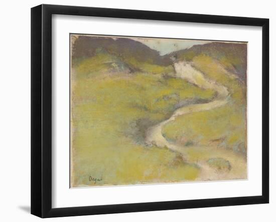 Pathway in a Field, 1890-Edgar Degas-Framed Giclee Print