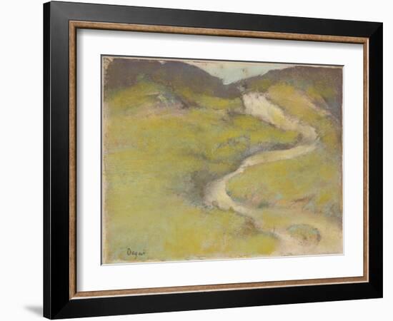 Pathway in a Field, 1890-Edgar Degas-Framed Giclee Print