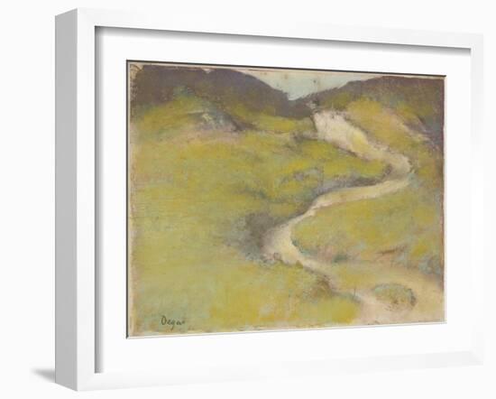 Pathway in a Field, 1890-Edgar Degas-Framed Giclee Print