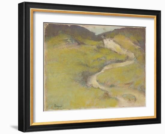 Pathway in a Field, 1890-Edgar Degas-Framed Giclee Print