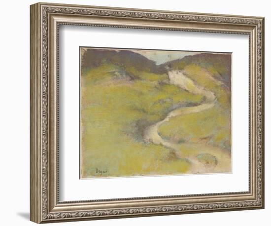 Pathway in a Field, 1890-Edgar Degas-Framed Giclee Print