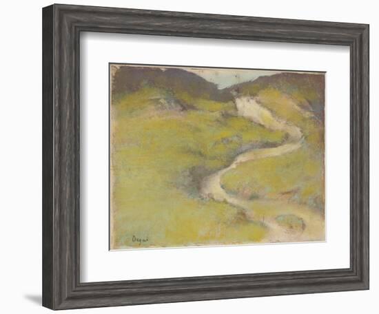 Pathway in a Field, 1890-Edgar Degas-Framed Giclee Print