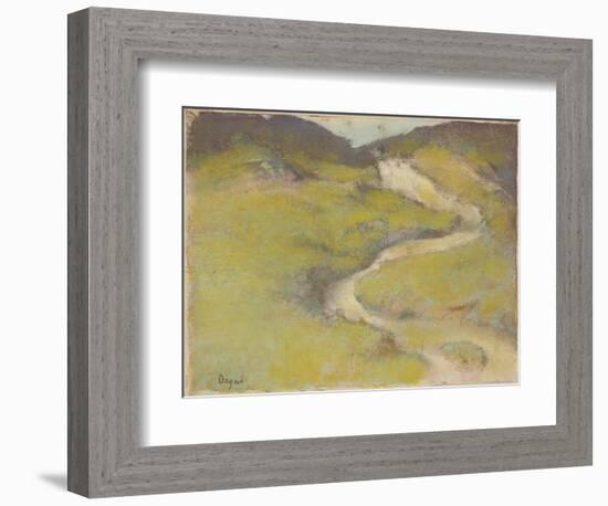 Pathway in a Field, 1890-Edgar Degas-Framed Giclee Print