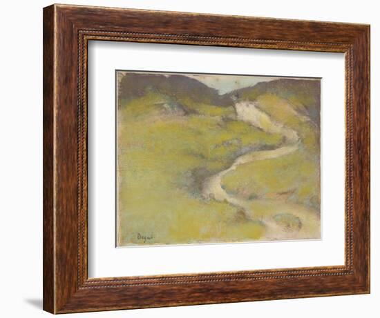 Pathway in a Field, 1890-Edgar Degas-Framed Giclee Print