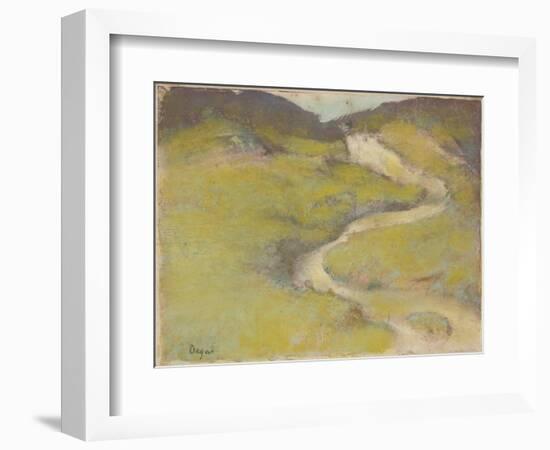 Pathway in a Field, 1890-Edgar Degas-Framed Giclee Print