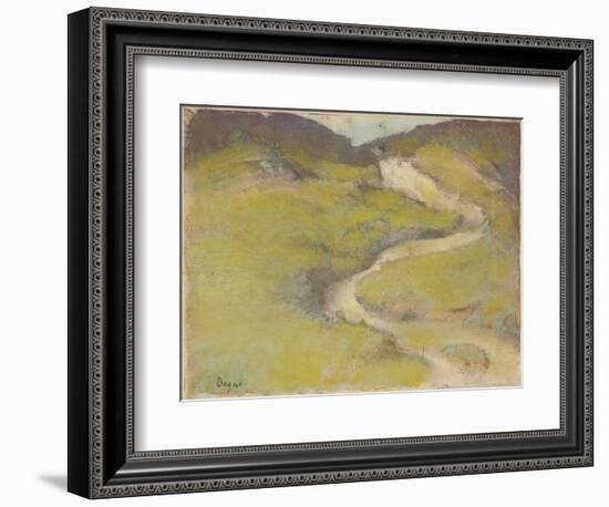 Pathway in a Field, 1890-Edgar Degas-Framed Giclee Print