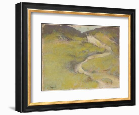 Pathway in a Field, 1890-Edgar Degas-Framed Giclee Print