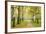 Pathway in Autumn Fog Birch Forest-LeniKovaleva-Framed Photographic Print