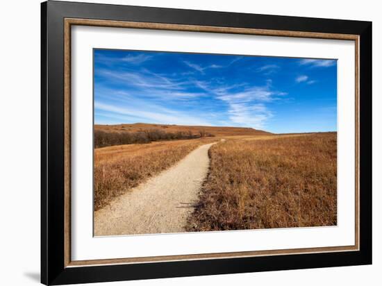 Pathway into the Prairie-tomofbluesprings-Framed Photographic Print