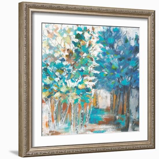 Pathway of Blue-Eva Watts-Framed Art Print