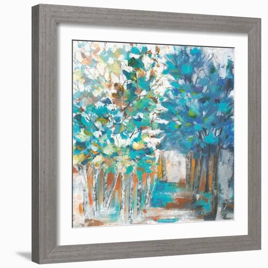 Pathway of Blue-Eva Watts-Framed Art Print