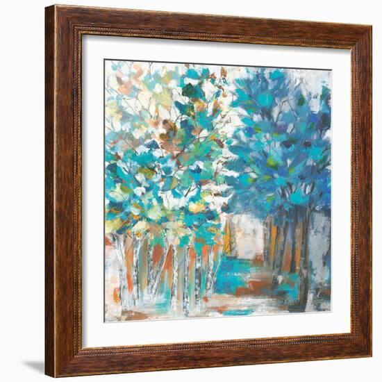 Pathway of Blue-Eva Watts-Framed Art Print