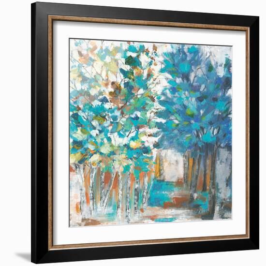 Pathway of Blue-Eva Watts-Framed Art Print