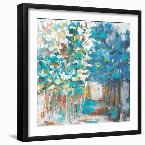 Pathway of Blue-Eva Watts-Framed Art Print