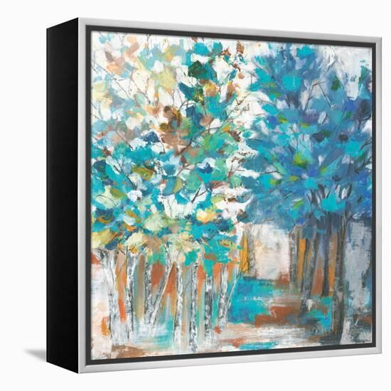 Pathway of Blue-Eva Watts-Framed Stretched Canvas