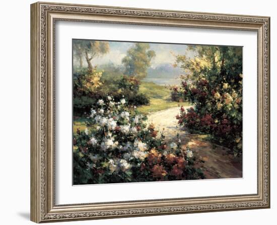 Pathway of Flowers-Leila-Framed Giclee Print