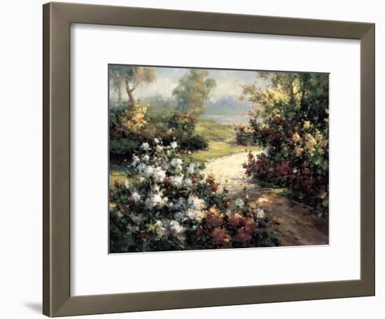 Pathway of Flowers-Leila-Framed Giclee Print