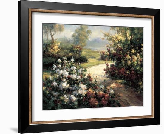 Pathway of Flowers-Leila-Framed Giclee Print