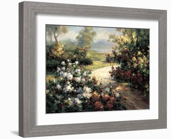 Pathway of Flowers-Leila-Framed Giclee Print