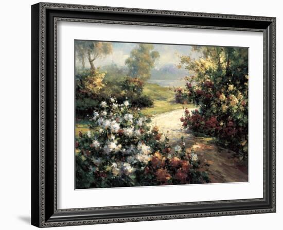 Pathway of Flowers-Leila-Framed Giclee Print