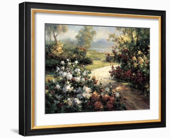 Pathway of Flowers-Leila-Framed Giclee Print