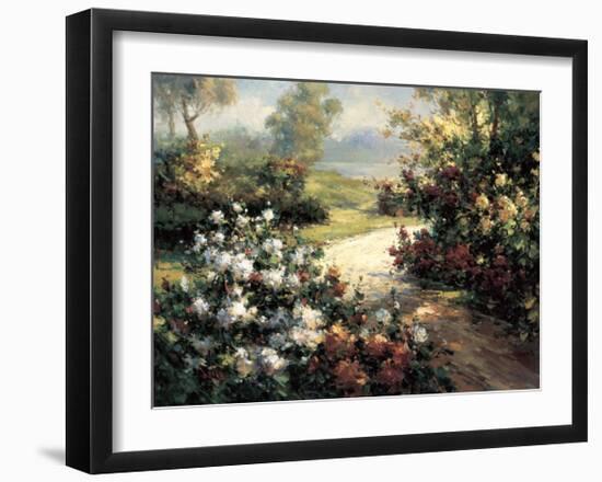 Pathway of Flowers-Leila-Framed Giclee Print