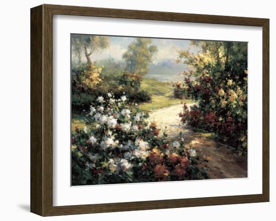 Pathway of Flowers-Leila-Framed Giclee Print