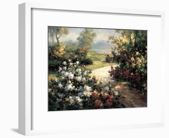 Pathway of Flowers-Leila-Framed Giclee Print