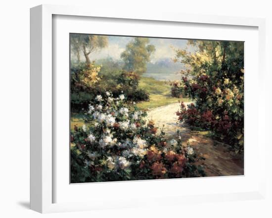 Pathway of Flowers-Leila-Framed Giclee Print