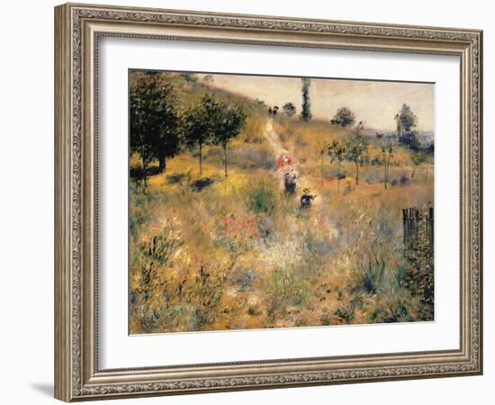 Pathway Through Tall Grass-Pierre-Auguste Renoir-Framed Giclee Print