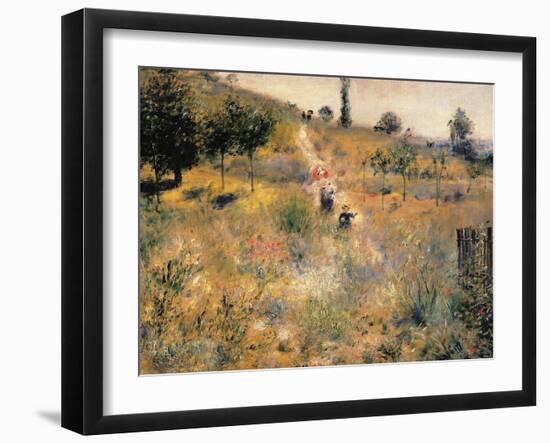 Pathway Through Tall Grass-Pierre-Auguste Renoir-Framed Giclee Print