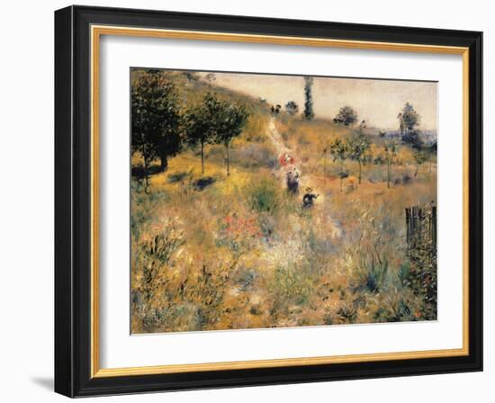 Pathway Through Tall Grass-Pierre-Auguste Renoir-Framed Giclee Print